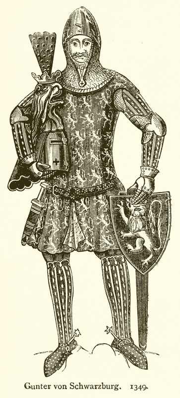 Gunther von Schwarzburg. 1349 alkotó: English School