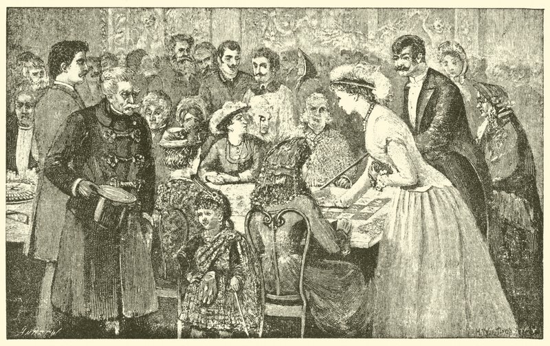 Gwendolen a játékasztalnál (metszet) alkotó: English School