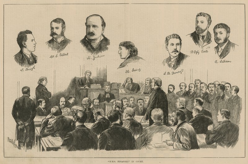 HMS Pinafore a bíróságon alkotó: English School