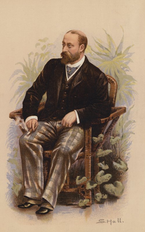Őfelsége a walesi herceg, a későbbi VII. Edward király (színes litográfia) alkotó: English School