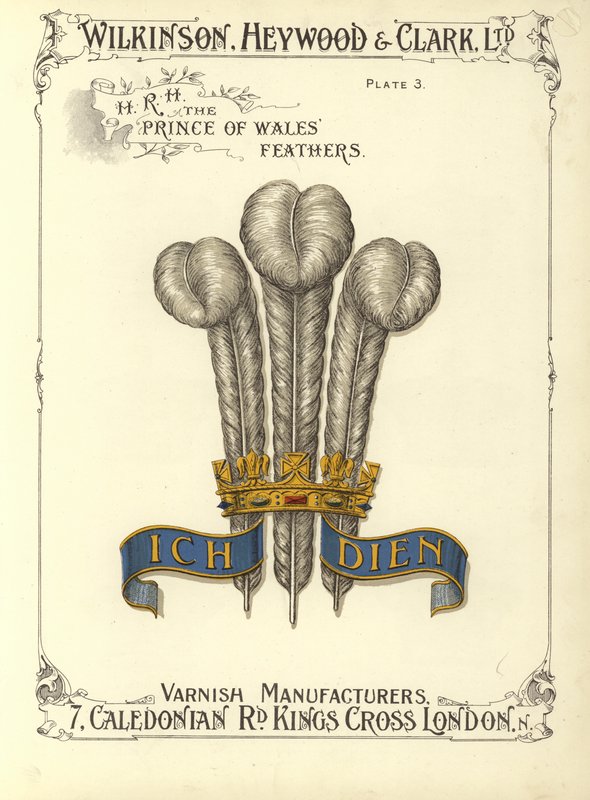 H R H a walesi herceg tollai (chromolitho) alkotó: English School