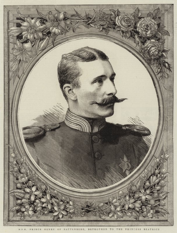 H S H Henrik Battenberg herceg, Beatrice hercegnő jegyese (metszet) alkotó: English School
