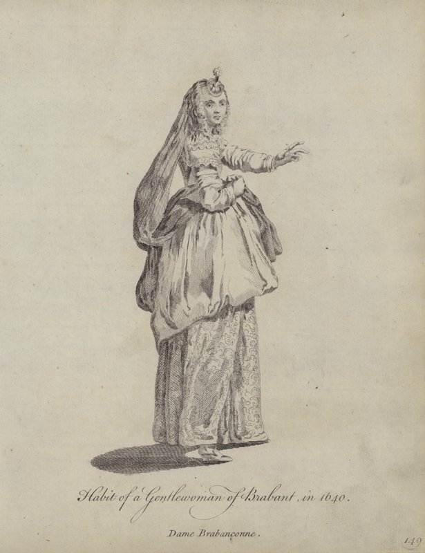 Egy brabanti úriasszony szokása 1640-ben alkotó: English School