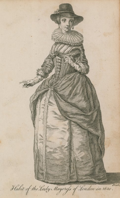 London polgármesternőjének szokása 1640-ben alkotó: English School