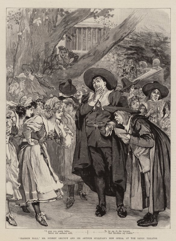 "Haddon Hall", Mr. Sydney Grundy és Sir Arthur Sullivan Új operája a Savoy Színházban (metszet) alkotó: English School