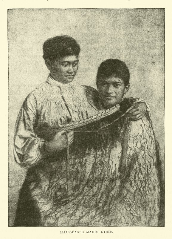 Félkaszt maori lányok alkotó: English School