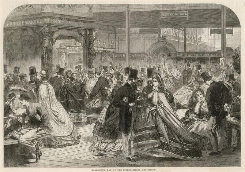 Félkoronás nap az 1862-es Nemzetközi Kiállításon alkotó: English School