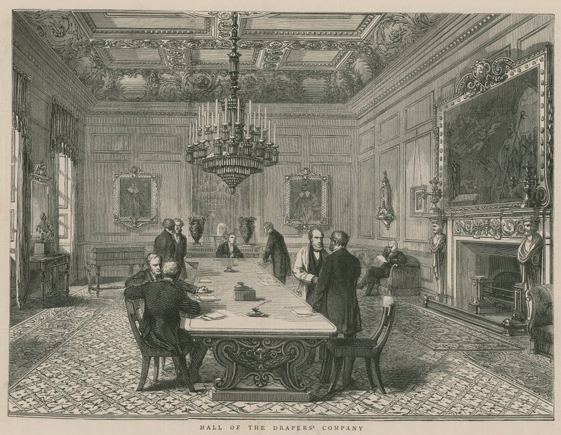 A Drapers Company csarnoka, London alkotó: English School