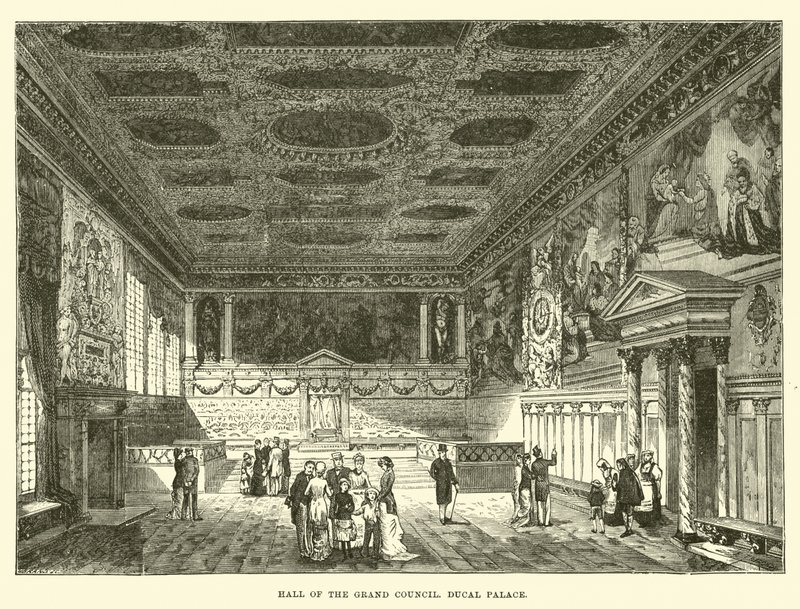 A Nagytanács terme, a hercegi palota alkotó: English School