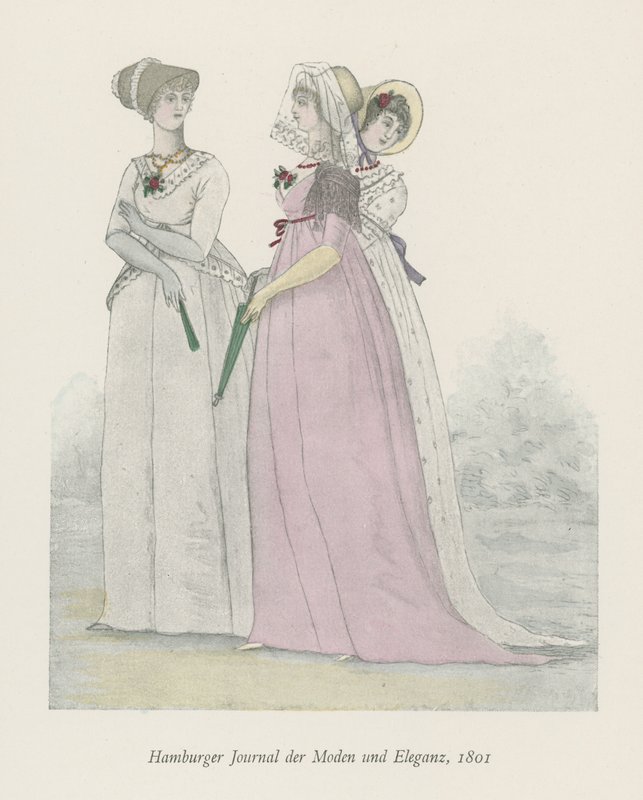 Hamburgi divat és elegancia folyóirat, 1801 alkotó: English School