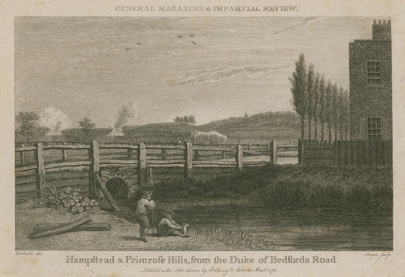 Hampstead és Primrose Hills, a Duke of Bedfords úttól alkotó: English School