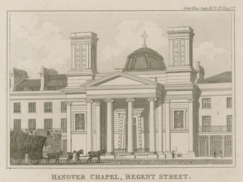 Hannoveri kápolna, Regent Street, London alkotó: English School