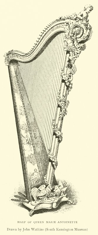 Marie Antoinette királynő hárfája alkotó: English School