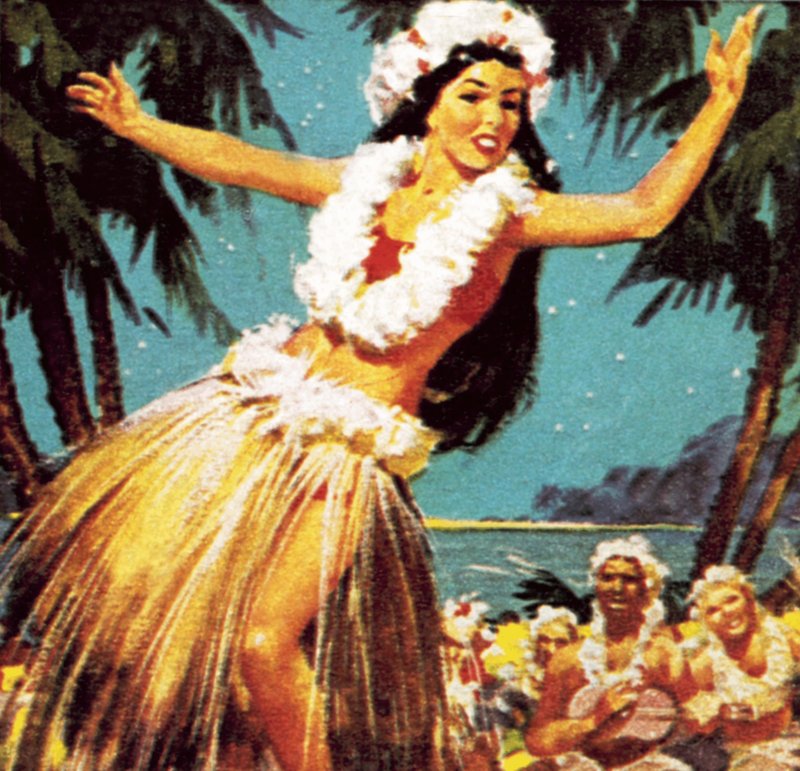 Hawaii lány táncol alkotó: English School
