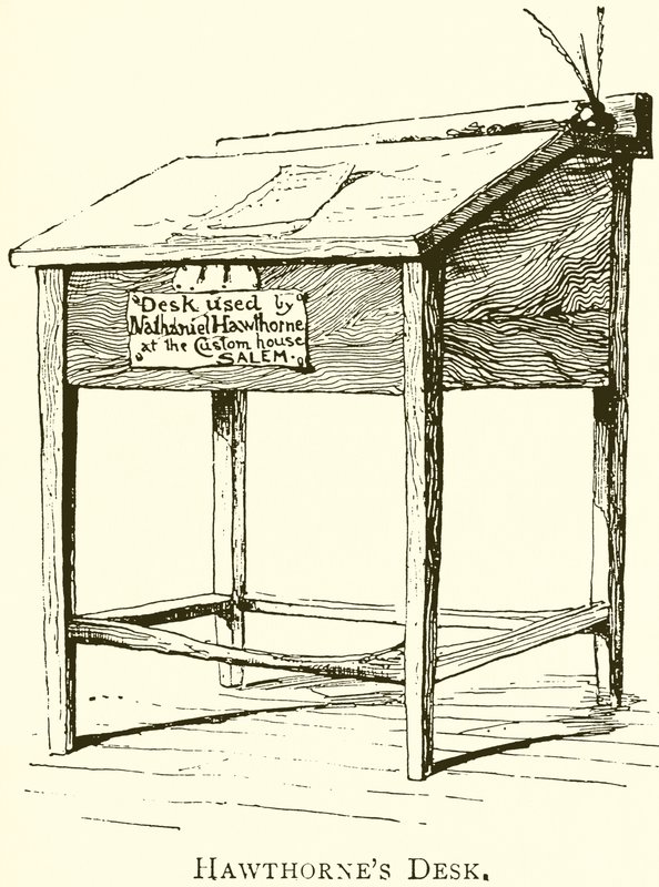 Hawthornes íróasztal alkotó: English School