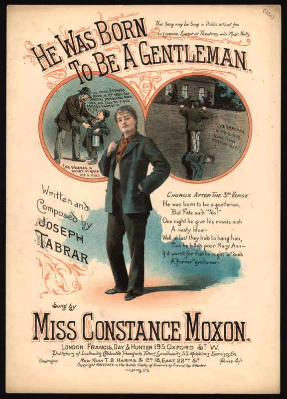 Gentlemannek született (színes litho) alkotó: English School