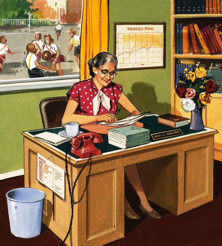 Egy iskola igazgatónője alkotó: English School