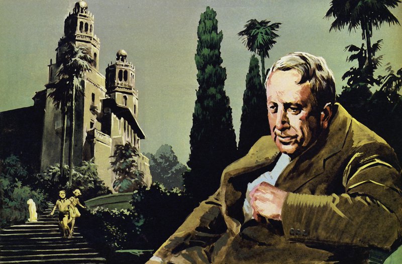 Hearst hatalmas, extravagáns házat épített San Simeonban alkotó: English School