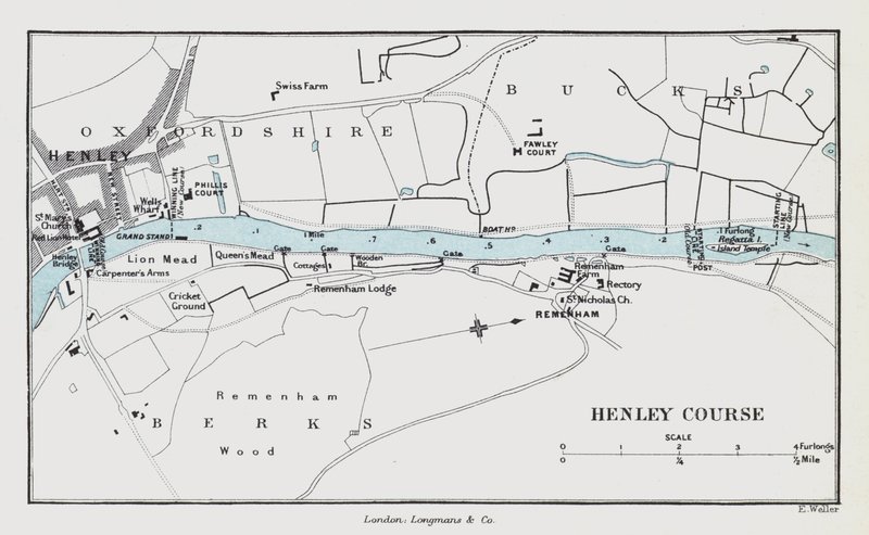 Henley Course (színes metszet) alkotó: English School