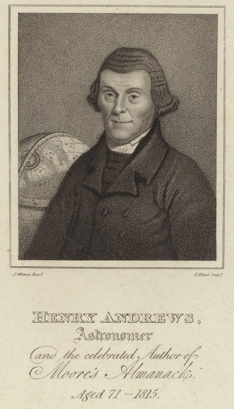 Henry Andrews, csillagász és a Moores Almanack (1744-1820) híres szerzője alkotó: English School