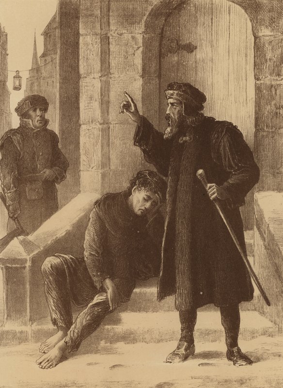 Henry Heath, "A bolti tolvajnak vélve az órát hívja" (litográfia) alkotó: English School
