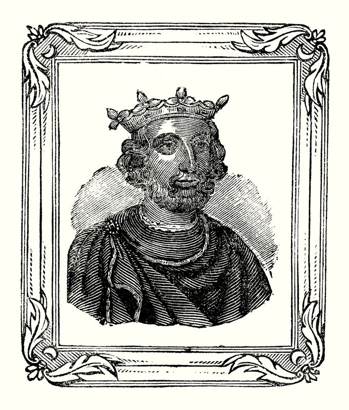 Henrik 1208-ban született, 1216-ban koronázták meg és 1272-ben halt meg (metszet) alkotó: English School