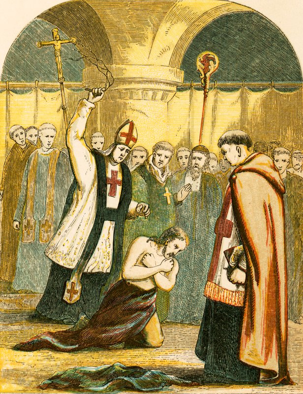 Henriket megostorozták a canterburyi papok alkotó: English School