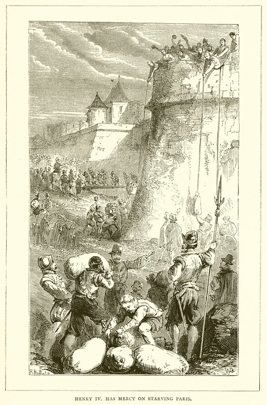 IV. Henrik megkönyörül az éhező Párizson alkotó: English School
