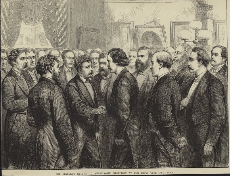 Henry Morton Stanley visszatér Amerikába alkotó: English School