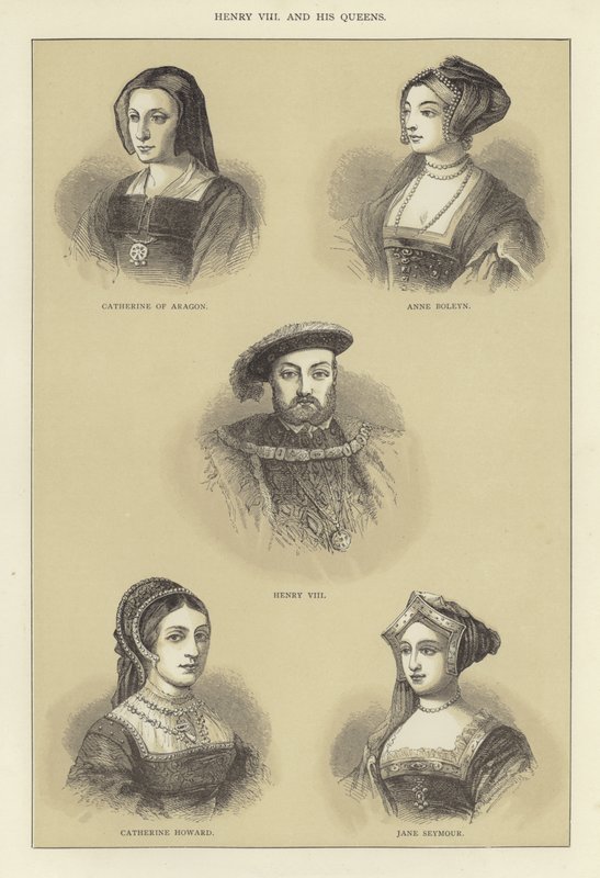 VIII. Henrik és királynői alkotó: English School
