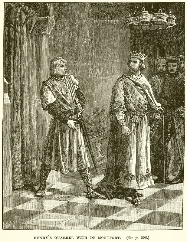 Henrys veszekedik De Montforttal alkotó: English School