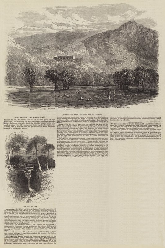 Őfelsége Balmoralban (metszet) alkotó: English School