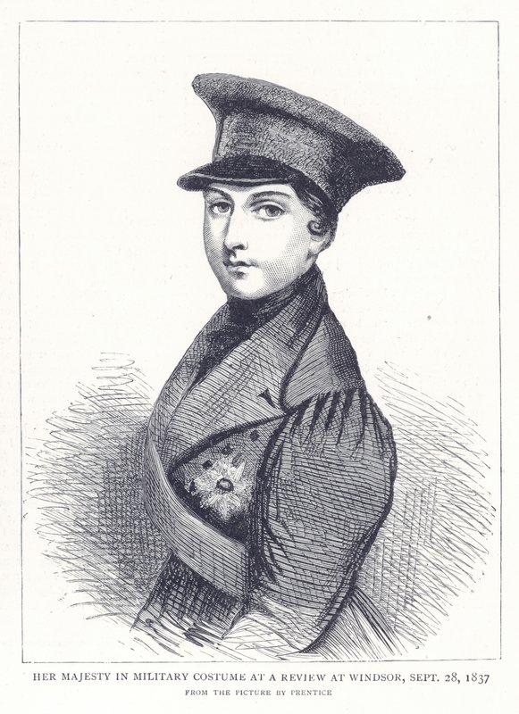 Őfelsége katonai viseletben a windsori szemle, 1837. szeptember 28. alkotó: English School
