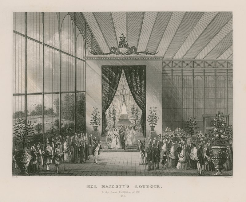 Őfelsége budoárja az 1851. évi nagy kiállításon alkotó: English School