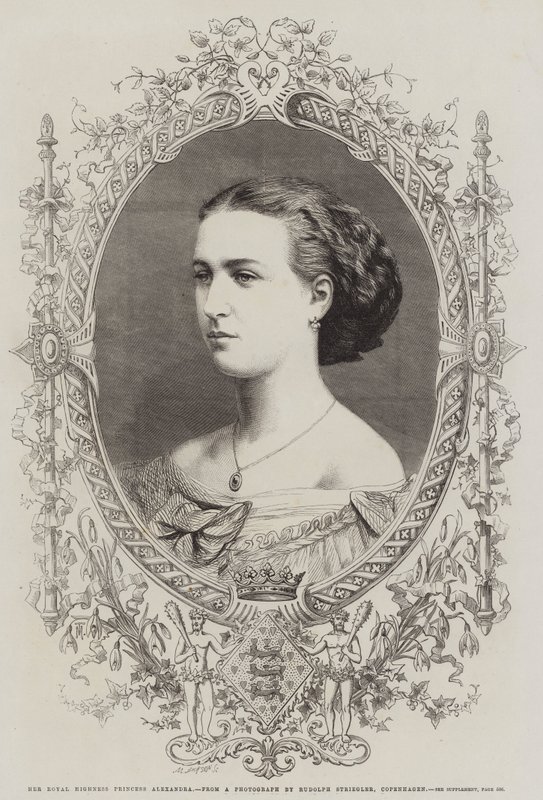 Ő Királyi Fensége Alexandra hercegnő (metszet) alkotó: English School