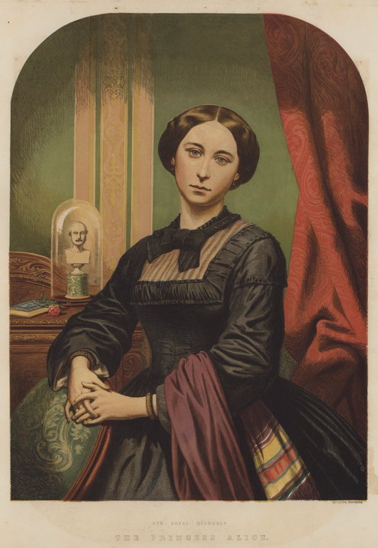 Ő királyi felsége Alice hercegnő (színes litográfia) alkotó: English School
