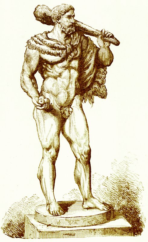 Hercules, Victor Duruy Róma története című illusztrációja, 1884-ben (digitálisan javított kép) alkotó: English School