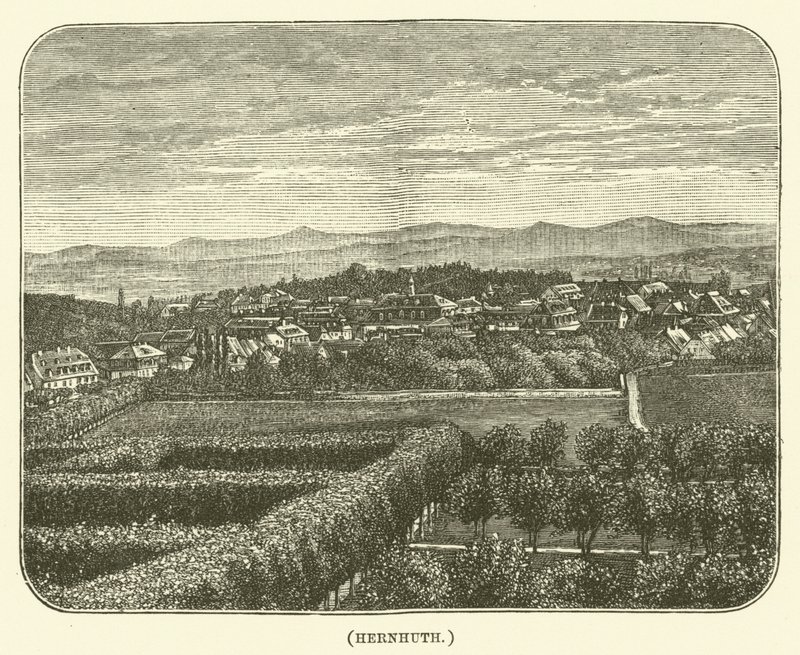 Hernhuth (metszet) alkotó: English School