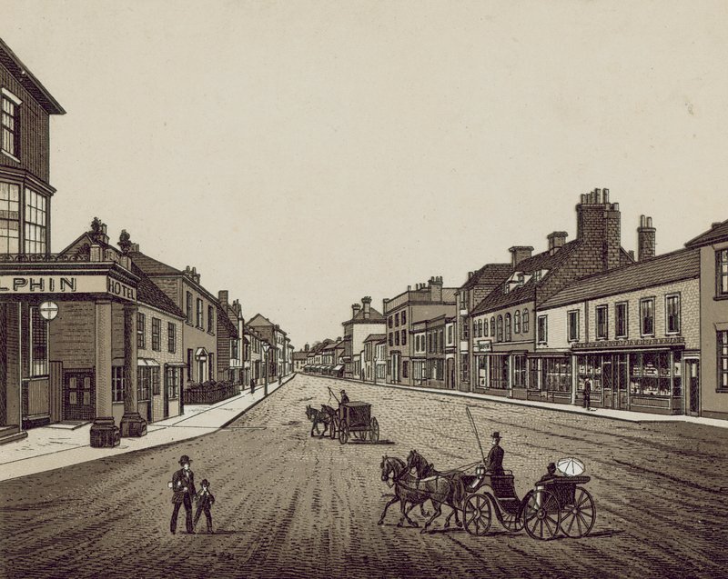 High Street, Petersfield (litográfia) alkotó: English School