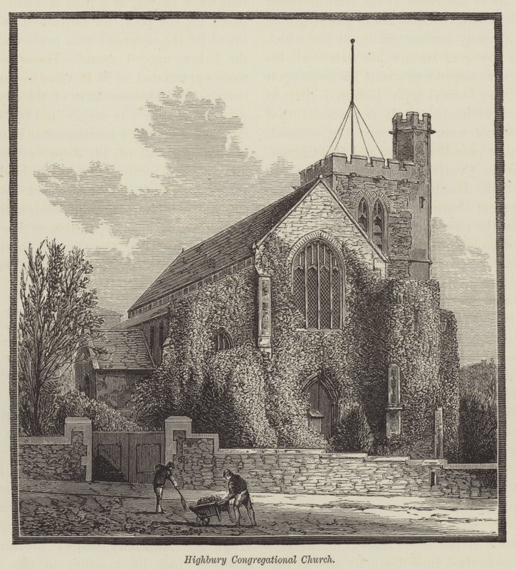 Highbury Congregational Church (metszet) alkotó: English School