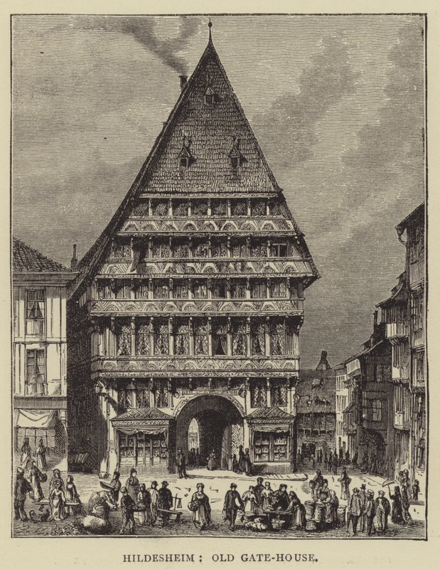 Hildesheim, Old Gate-House (metszet) alkotó: English School