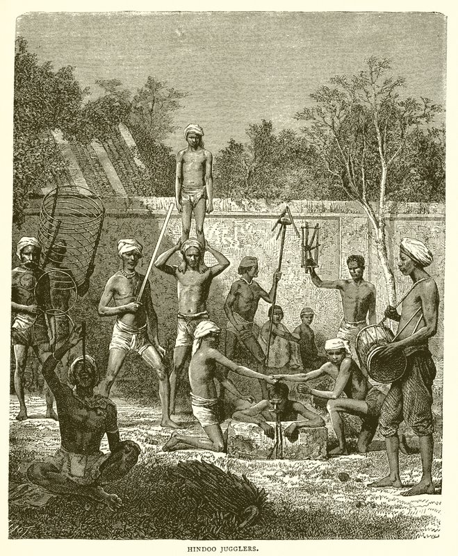 Hindu Zsonglőrök alkotó: English School