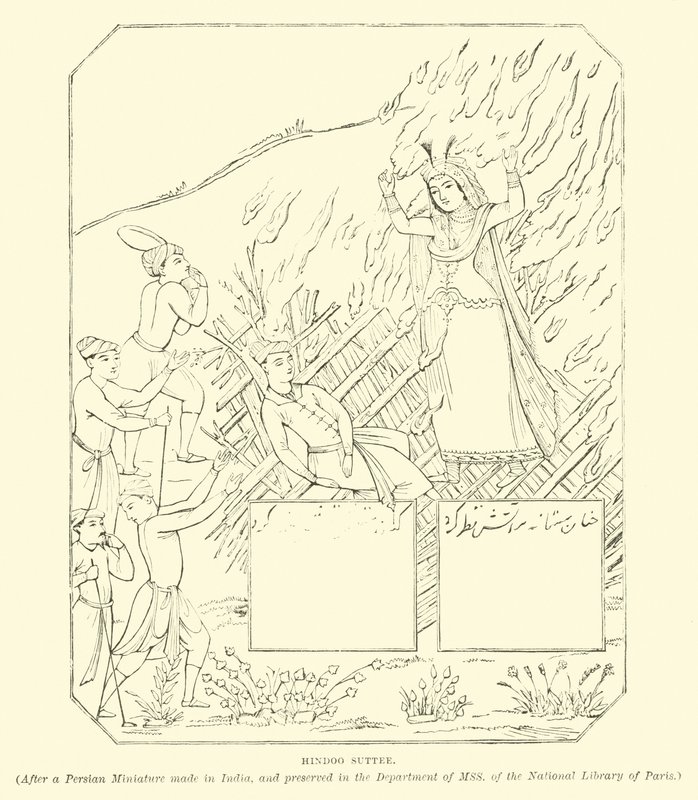 Hindu suttee alkotó: English School