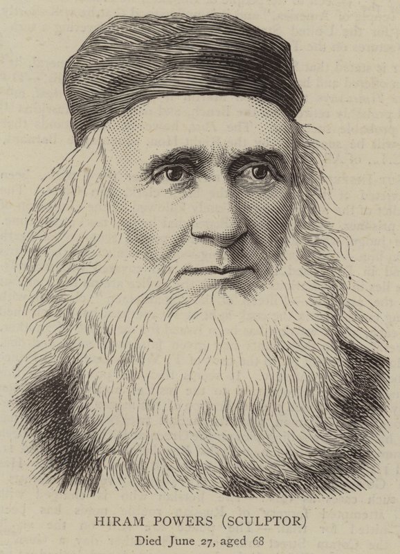 Hiram Powers, szobrász (metszet) alkotó: English School