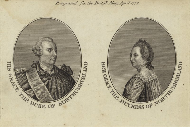 Ő kegyelme Northumberland hercege és Her Grace Northumberland hercegnője alkotó: English School
