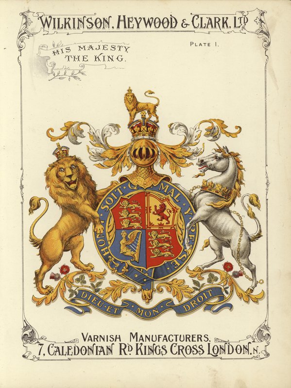 Őfelsége a király (chromolitho) alkotó: English School
