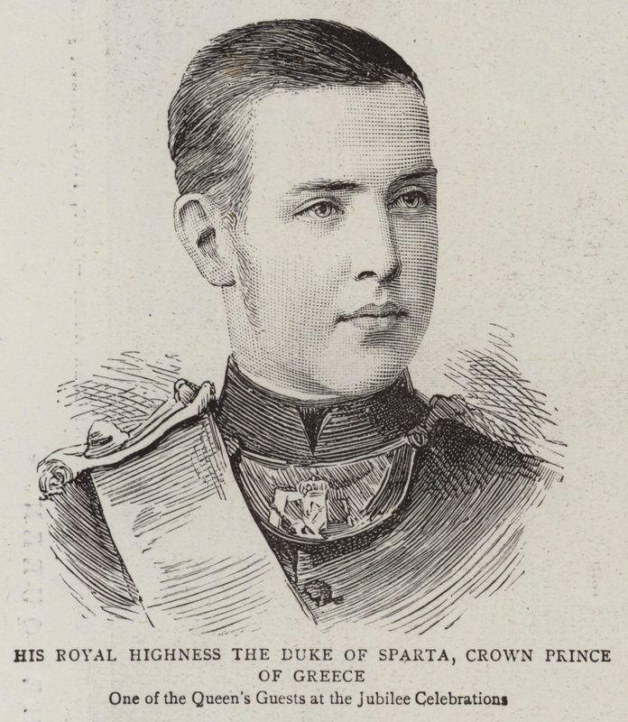 Ő Királyi Fensége Spárta Hercege, Görögország koronahercege (metszet) alkotó: English School