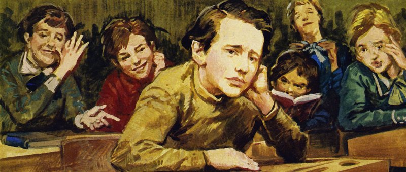Tanítványtársai nyomorúsággá tették Csajkovszkij életét, nevettek egyszerű, házi szőtt ruháin alkotó: English School