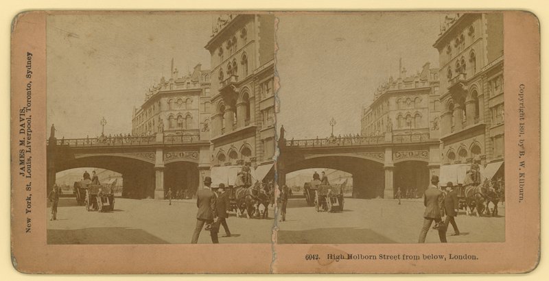 Holborn Viadukt; fénykép alkotó: English School