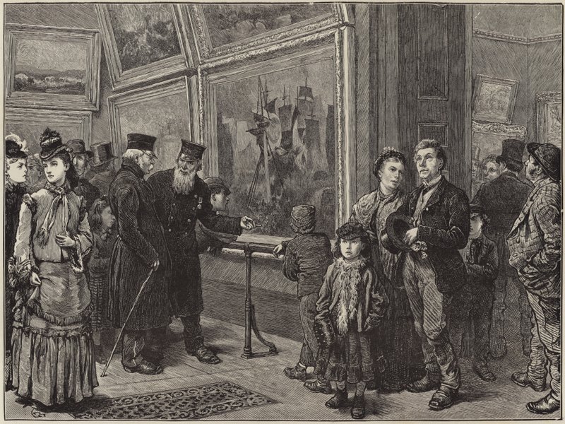 Nyaralók a Nemzeti Galériában alkotó: English School